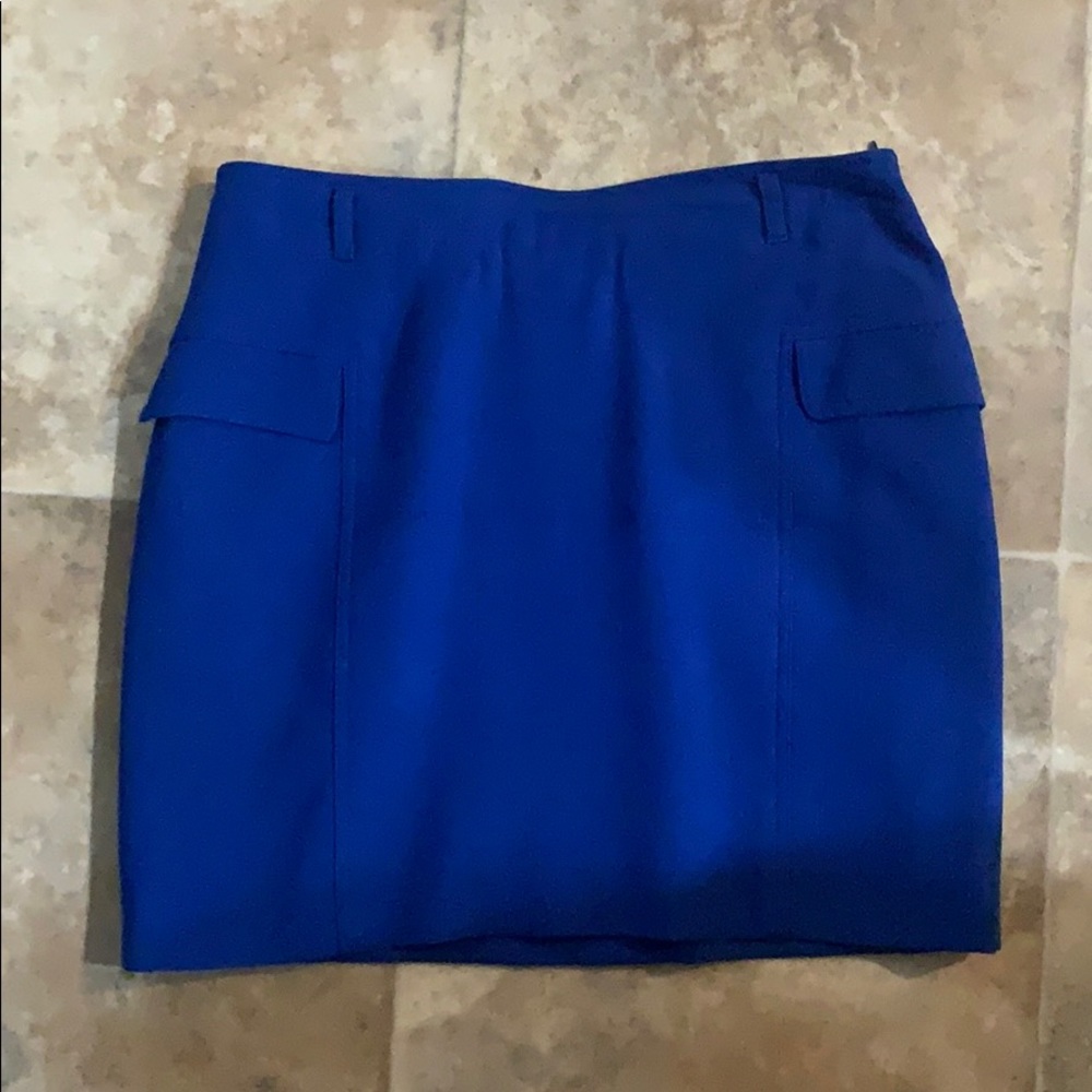 versus by versace blue mini skirt
